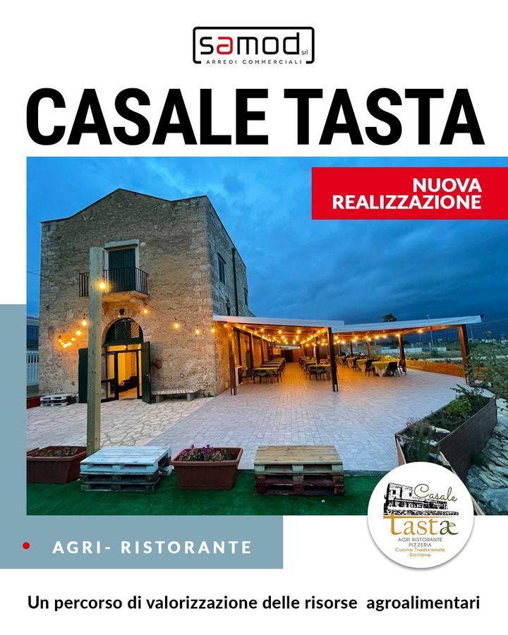 Un vero percorso di valorizzazione delle risorse agroalimentari, si pone così il Casale Tasta - Agri Ristorante , sito ad Alcamo in Contrada San Gaetano, 54.